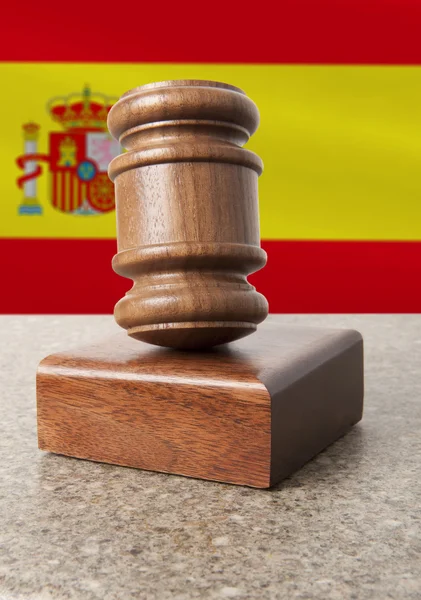 Martillo y Bandera de España —  Fotos de Stock