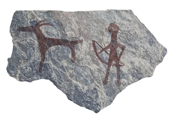 Eski antik petroglif — Stok fotoğraf