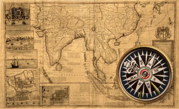 Old map (1687) — Stock Photo, Image