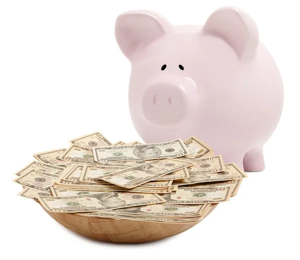 Piggy bank geïsoleerd — Stockfoto