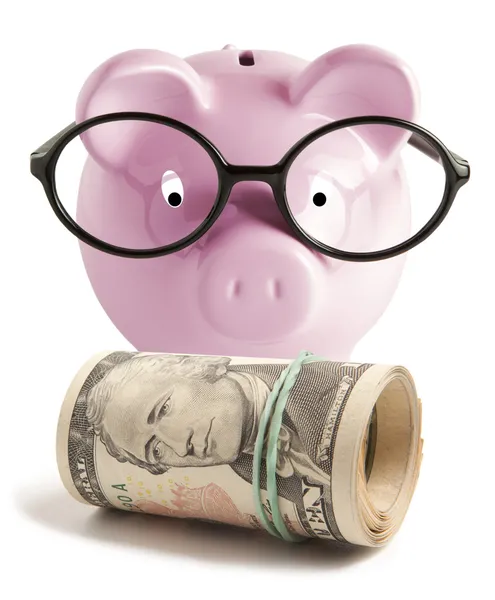 Piggy bank isolated — Stock Photo, Image