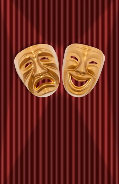 Maski teatralne — Zdjęcie stockowe
