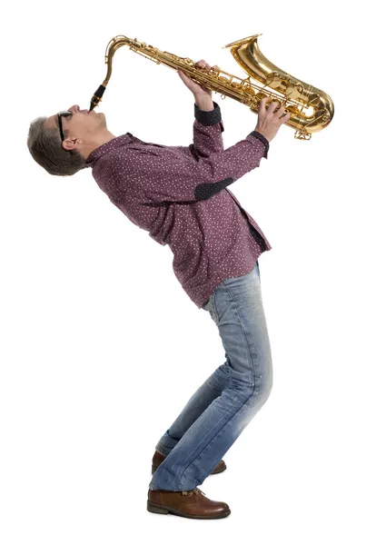 Saxofonist — Stockfoto