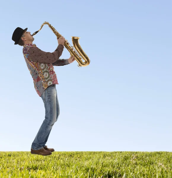 Saxophonist — Stock Photo, Image