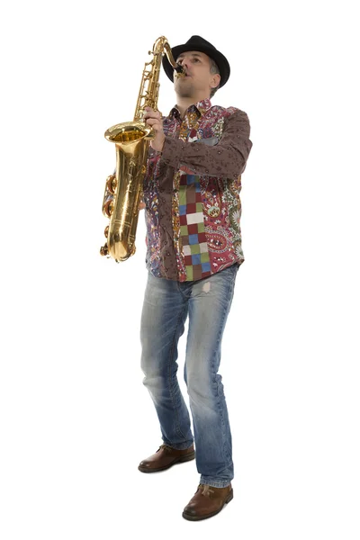 Saxofonist — Stockfoto