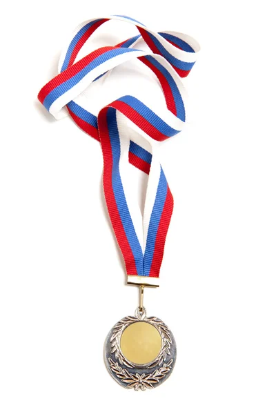Medalha com fita tricolor — Fotografia de Stock