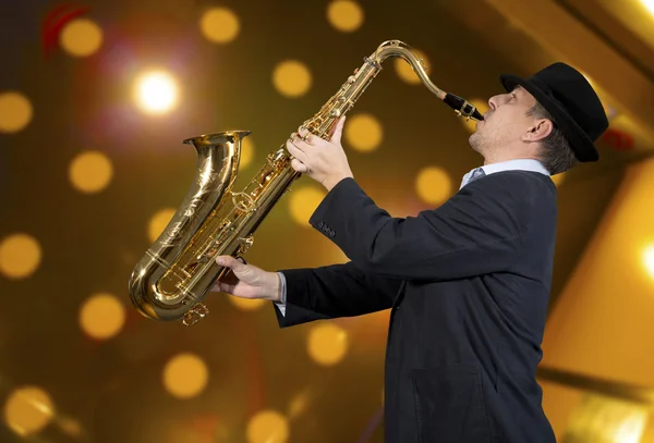 Saxofonist — Stockfoto