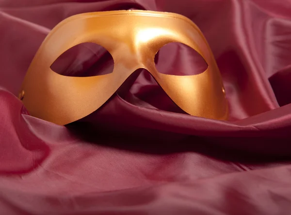 Golden carnival mask — Stock Photo, Image