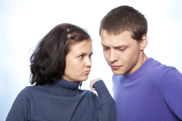 Young couple quarreling — Stock Photo, Image