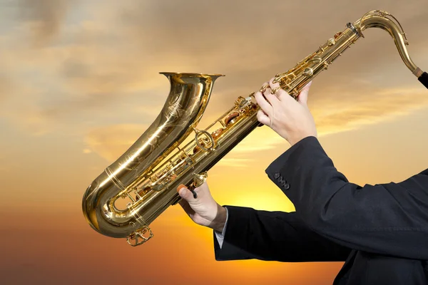 Saxofonist — Stockfoto