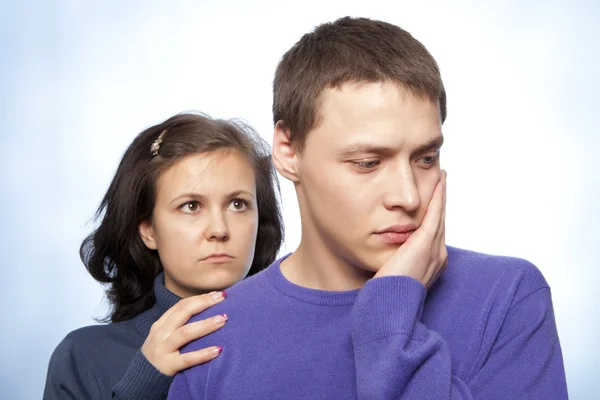 Young couple quarreling — Stock Photo, Image