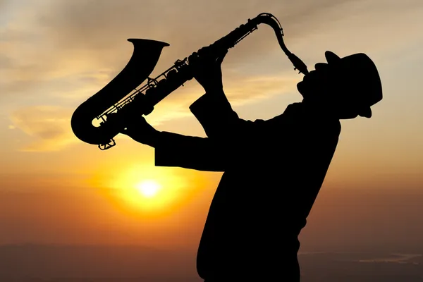 Saxofonist — Stockfoto