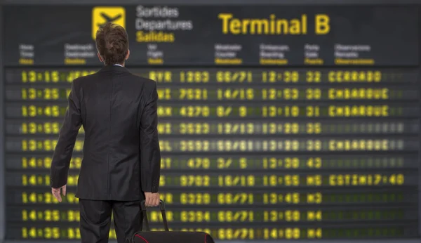 Empresario en el aeropuerto — Foto de Stock