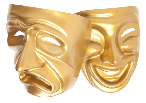 Maschera teatrale commedia e tragedia — Foto Stock