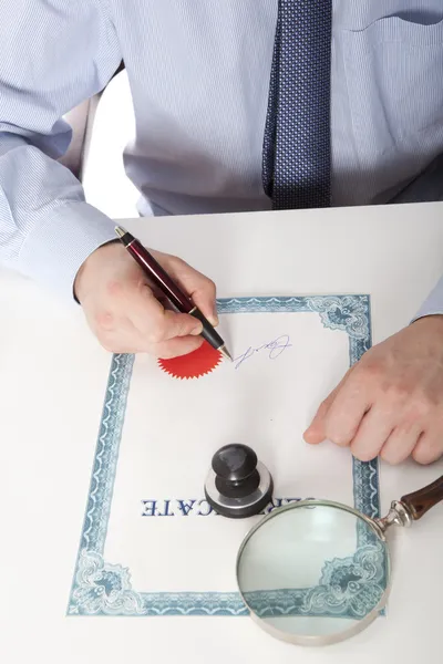 Lawyer, notary — Stock Photo, Image