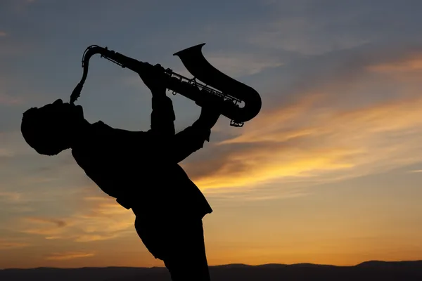 Saxofonista — Foto de Stock