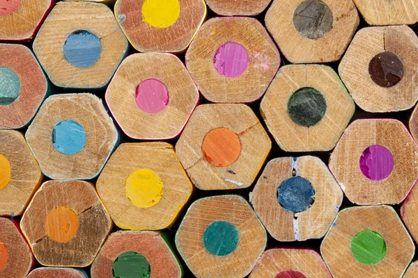 Textury barevných tužek — Stock fotografie