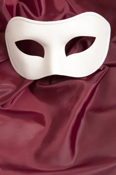 Máscara teatral branco — Fotografia de Stock