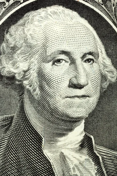 Portrait of George Washington macro — Stock Photo, Image