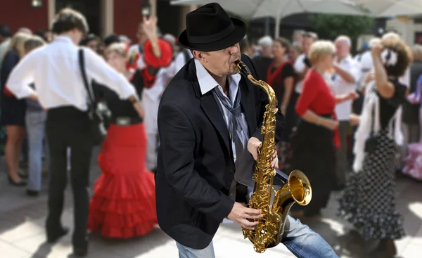 Saxophonist — Stock Photo, Image