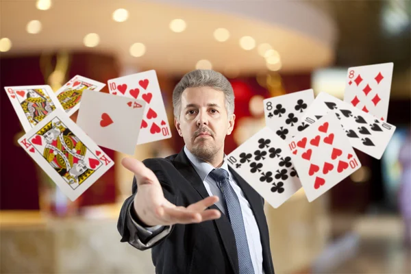 Rroyal flush och kåk — Stockfoto