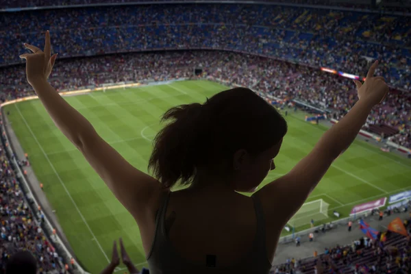mutlu futbol fans 