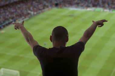 mutlu futbol fans