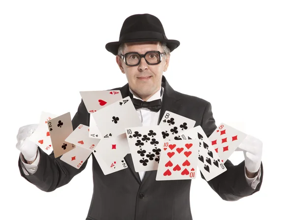 Magician show card — Stock Photo, Image