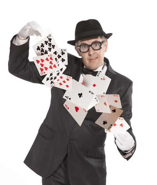 Magician show card — Stock Photo, Image