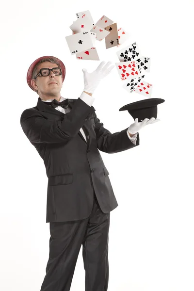 魔术师显示卡 免版税图库图片