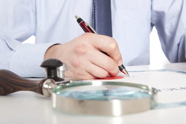 Lawyer, notary — Stock Photo, Image