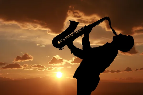 Saxofonista — Foto de Stock