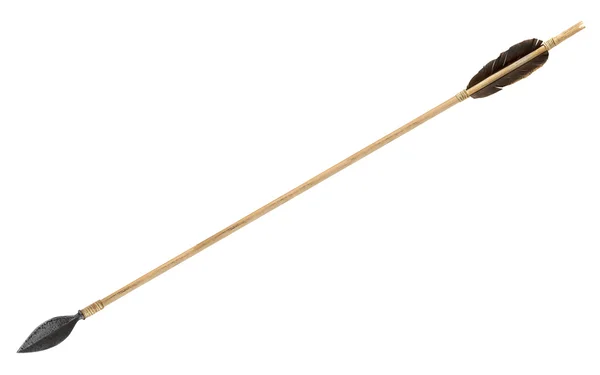 Старая деревянная стрела — стоковое фото