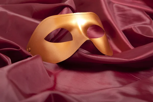 Golden carnival mask — Stock Photo, Image