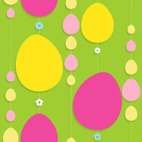 Fondo sin costuras de Pascua colorido — Vector de stock