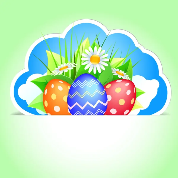 Easter label — Stock Vector