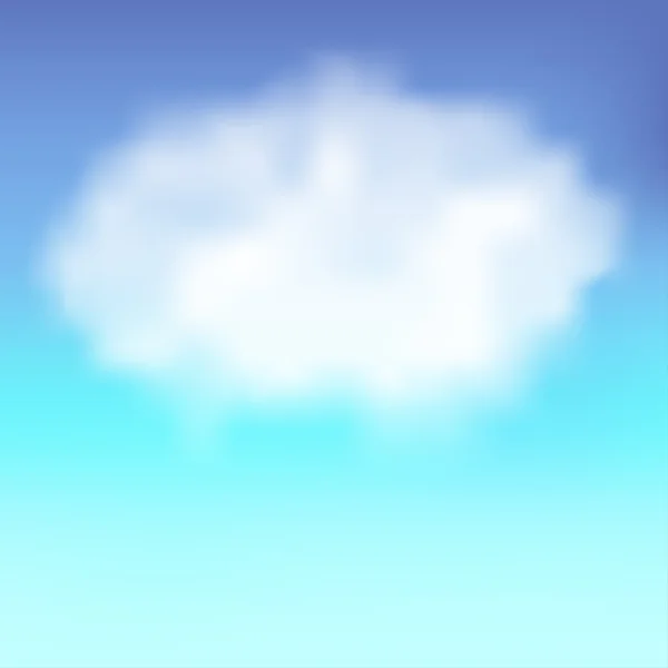 Cielo azul con nube — Vector de stock