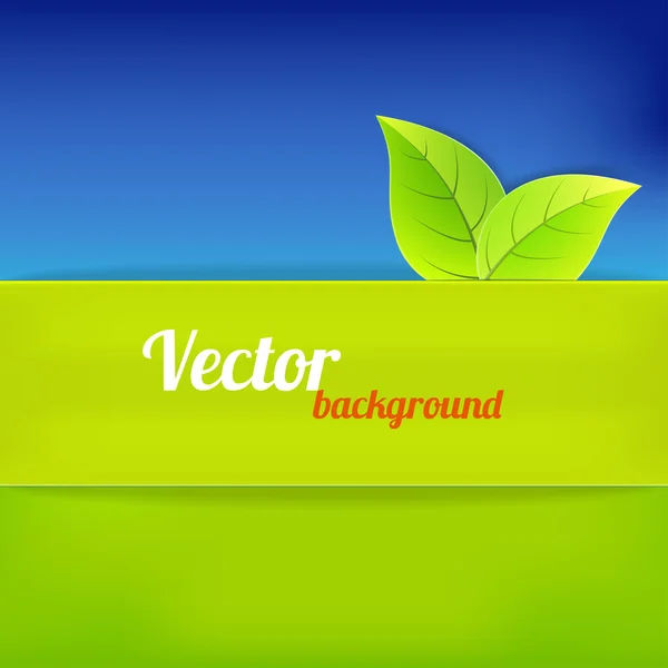 Bright background in green and blue color — Stock Vector