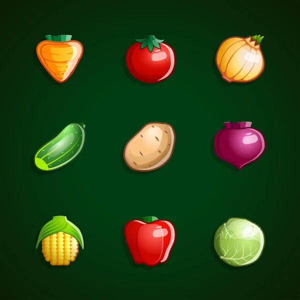 Frisches Gemüse — Stockvektor
