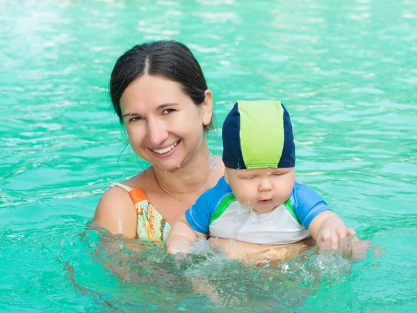 Baby in a sea — Stock Photo, Image
