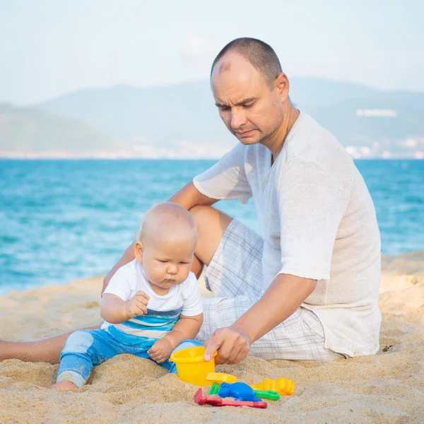 Vader en baby — Stockfoto