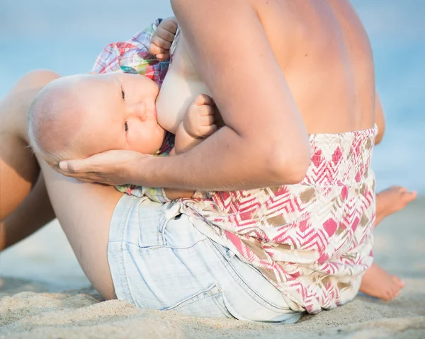 Borstvoeding geven Stockfoto