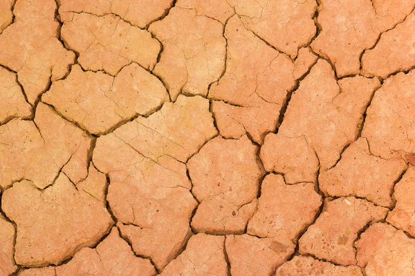 Crackled 붉은 흙의 질감 — 스톡 사진