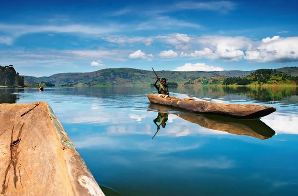 Bunyonyi lake in Uganda — Stock Photo, Image