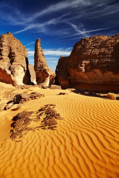 Sahara Desert, Tassili N 'Ajjer, Algeria — стоковое фото