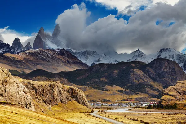 Chalten kasaba, patagonia, Arjantin — Stok fotoğraf