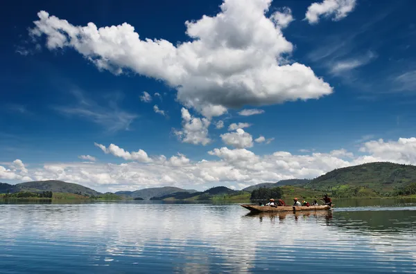 Bunyonyi jezero v Ugandě — Stock fotografie