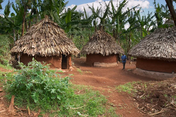 Traditionele Afrikaanse hutten — Stockfoto