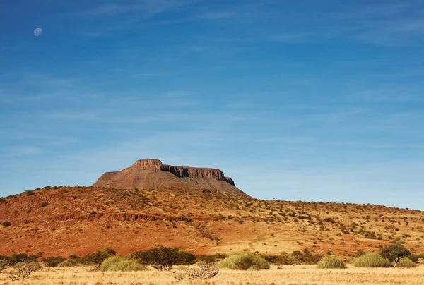 Пустынный пейзаж со скалами — стоковое фото