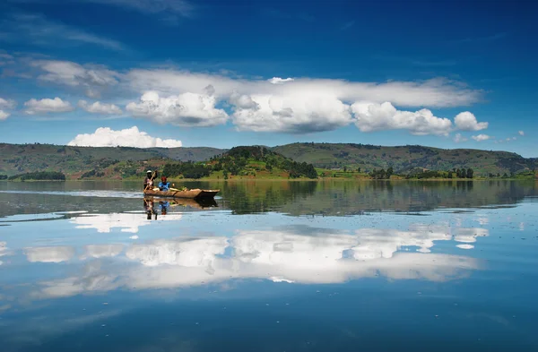 Bunyonyi lake in Uganda — Stock Photo, Image
